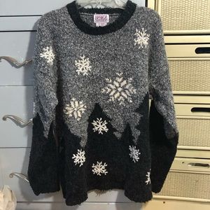 Vintage embroidered oversized sweater
